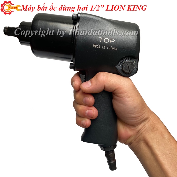 Máy Bắt Ốc, Siết Mở Bulong Dùng Hơi TOP 1/2 - Vỏ Thép Không Gỉ Siêu Mạnh, Siêu Bền Bỉ - Bảo Hành 6 Tháng