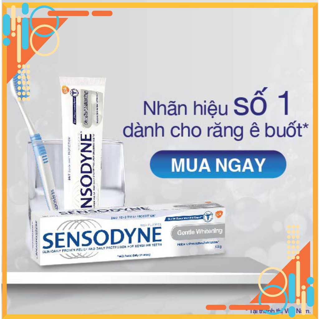 ( Mypham35 ) Kem đánh răng Sensodyne Gentle Whitening 160G