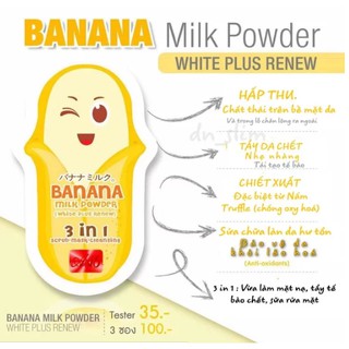 Ủ mụn trắng da Banana Thái Lan
