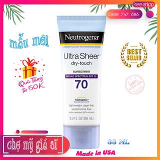 Kem chống nắng Neutrogena ultra sheer dry touch with spf 70+ (88ml)
