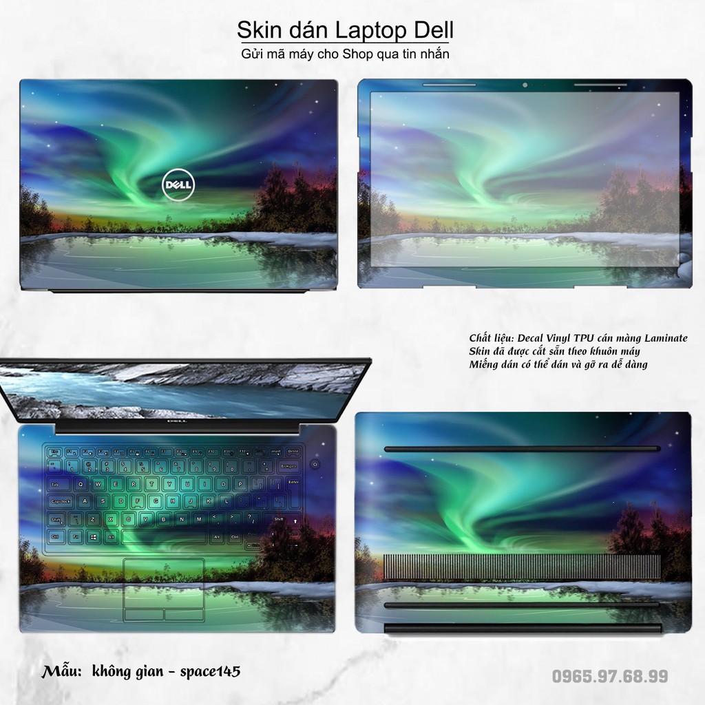 Skin dán Laptop Dell in hình không gian nhiều mẫu 25 (inbox mã máy cho Shop)