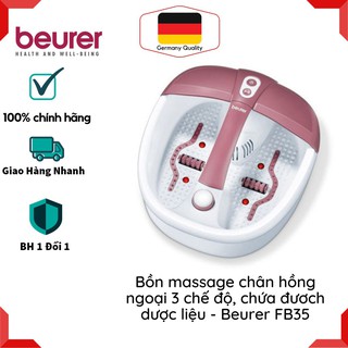 BỒN MASSAGE CHÂN HỒNG NGOẠI BEURER FB35 - 3 chế độ, chứa được dược liệu