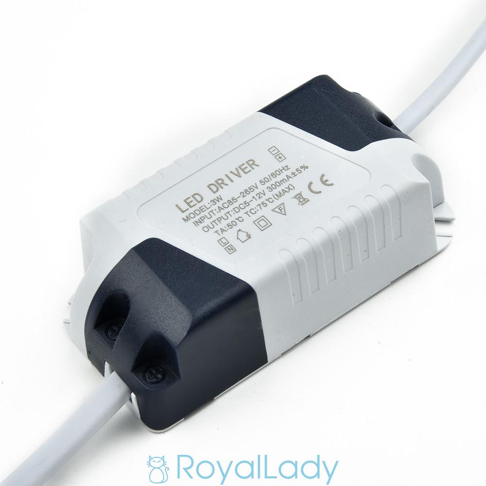 LED Driver Lamp Plastic Power Supply 1-3W/4-7W/8-12W/12-18W AC-DC Home