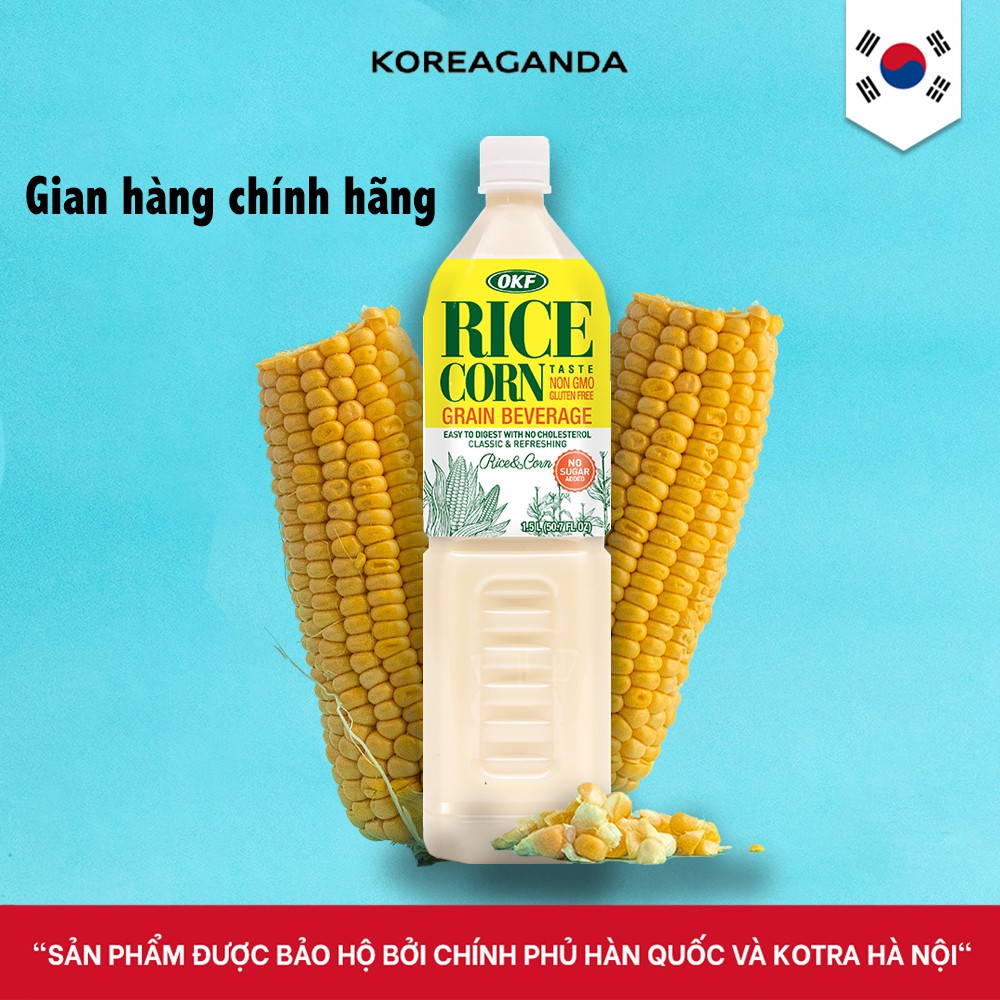 Nước sữa gạo bắp không đường OKF 1500ml