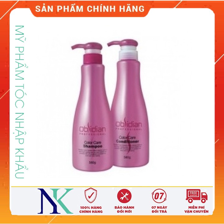 DẦU GỘI/XẢ DƯỠNG TÓC NHUỘM CAO CẤP OBSIDIAN 580ML