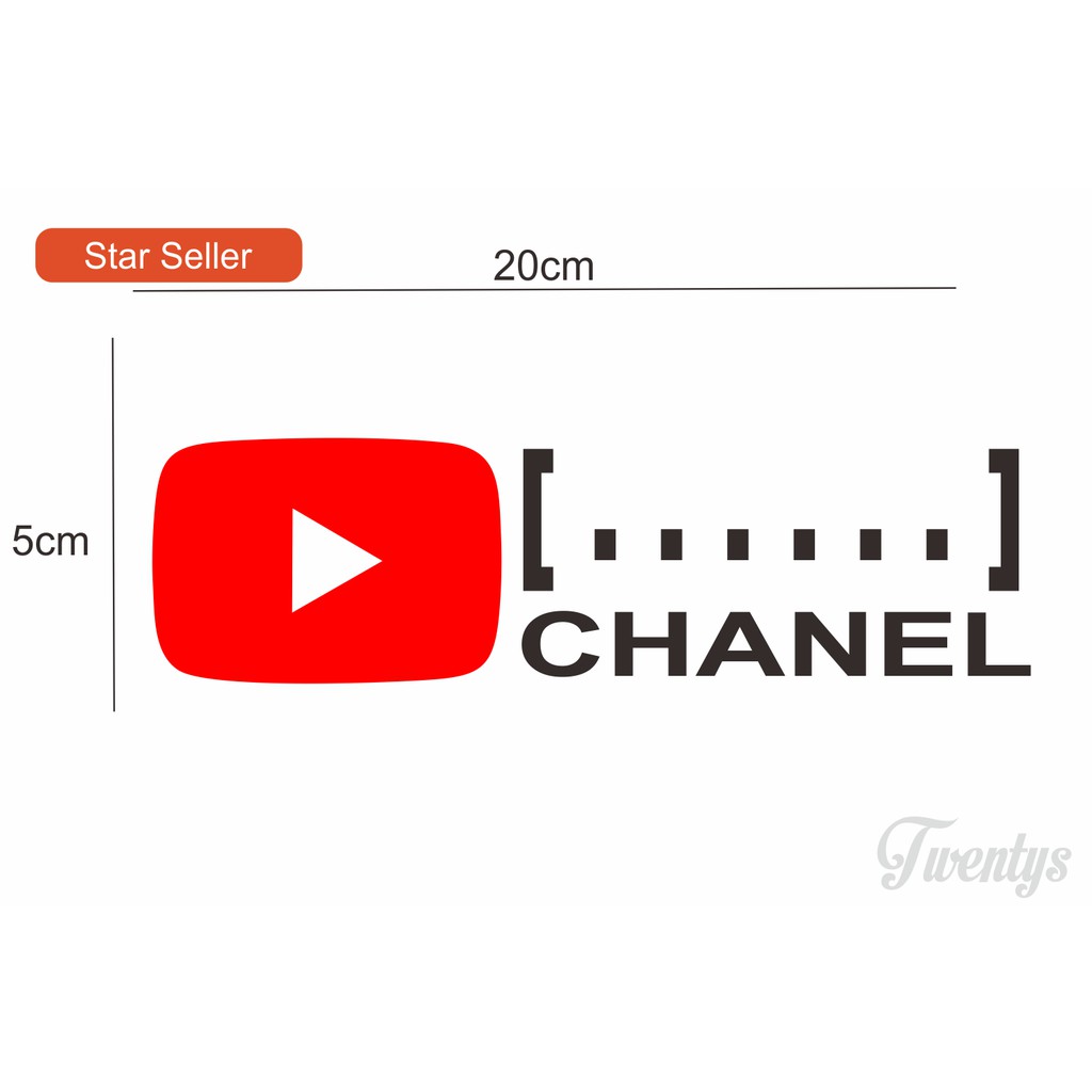 Miếng Dán Trang Trí Xe Hơi In Chữ Chanel Youtube