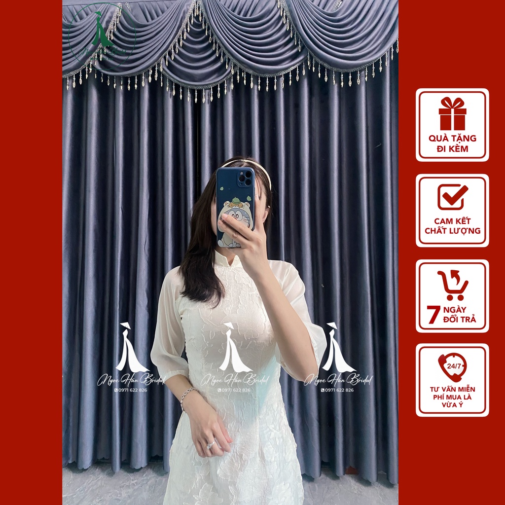 Áo Dài Nữ Cách Tân 4 Tà Cao Cấp TK34