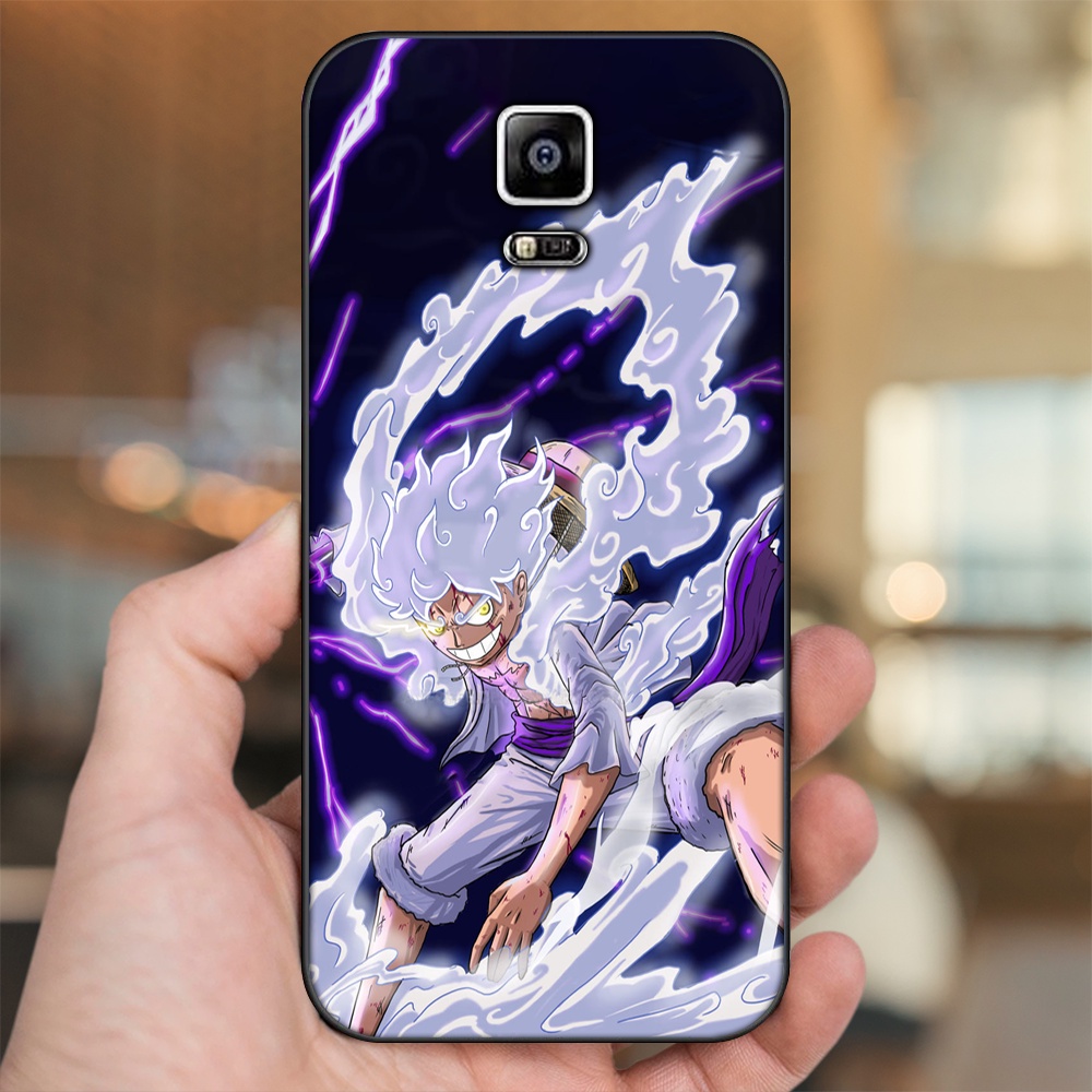Ốp lưng Samsung Note 4 viền đen in hình Luffy One Piece
