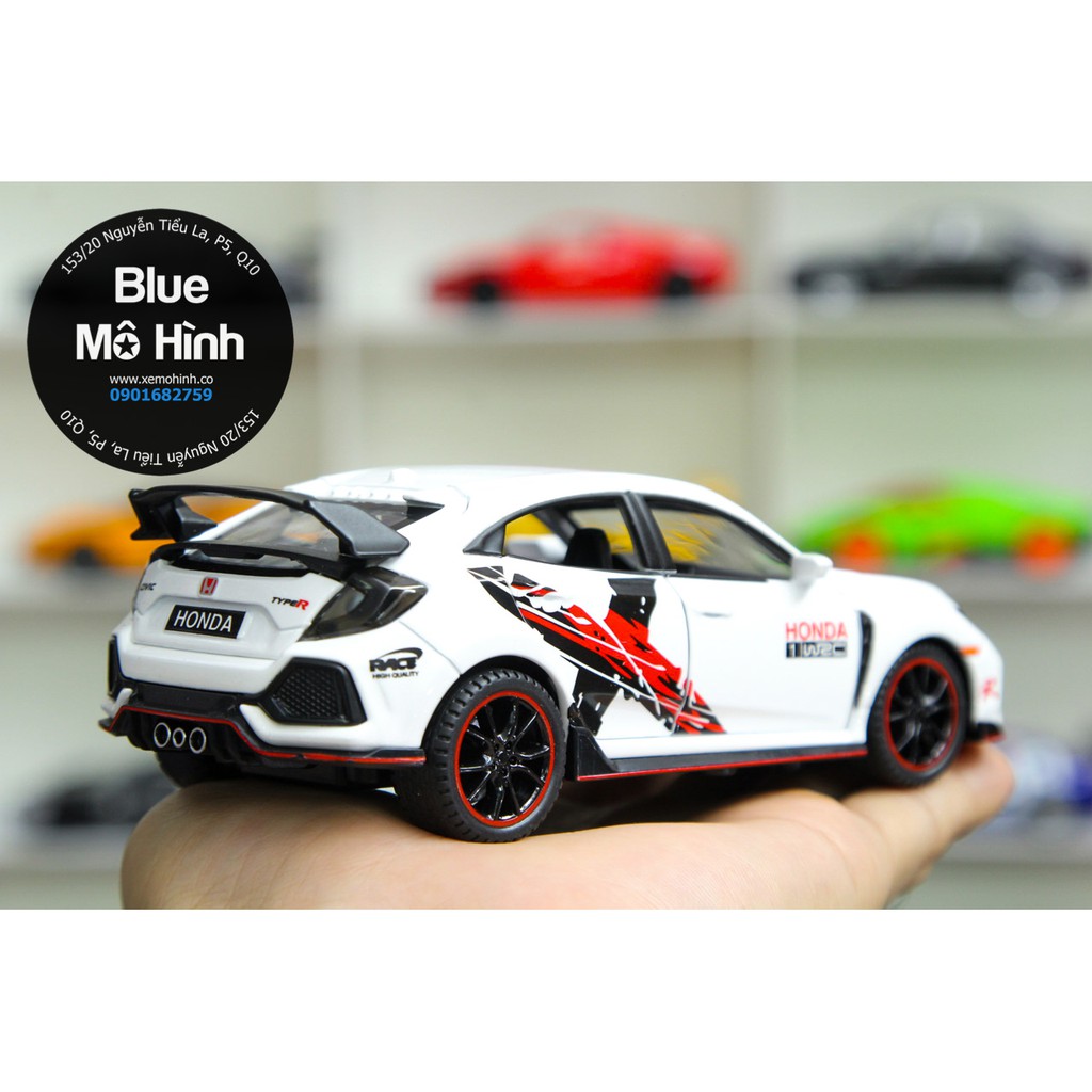 Blue mô hình | Xe mô hình Honda Civic Type R mở hết cửa tuyệt đẹp 1:32