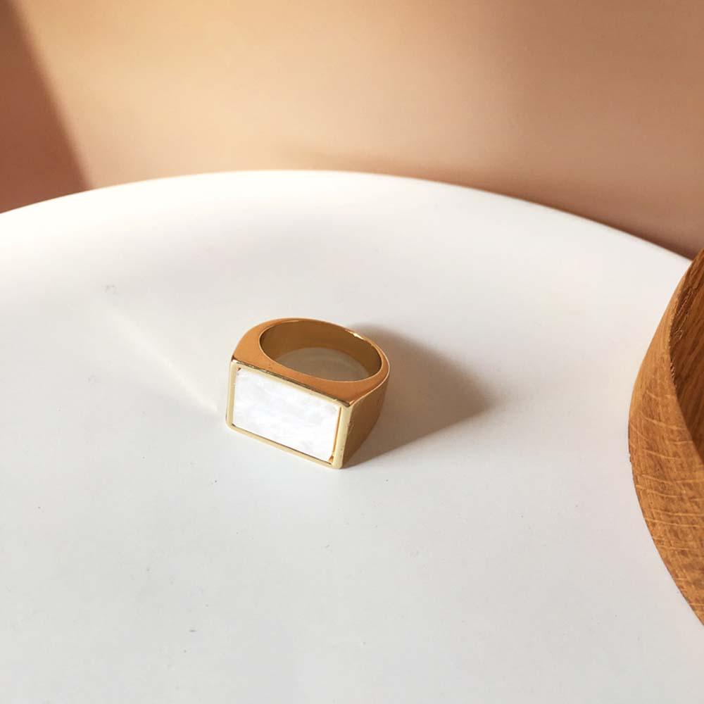 Nhẫn Thời Trang Kiểu Hình Học Đơn Giản Cho Nữ