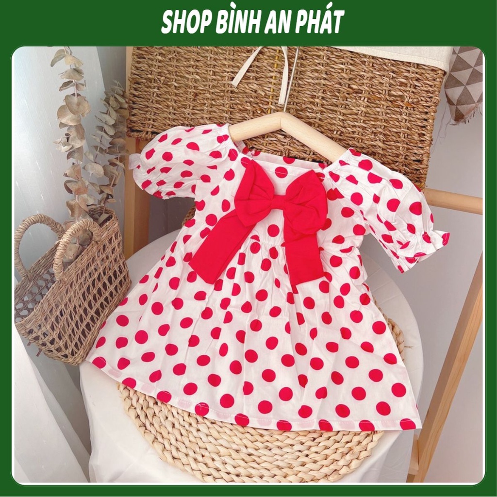 Đầm bé gái kèm túi, váy sát nách kèm túi hàng Quảng Châu đi biển, đi chơi thoải mái dành cho bé 10-24kg