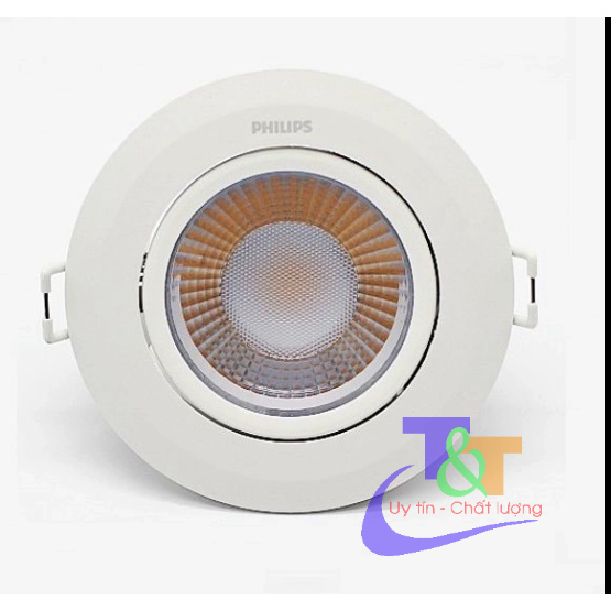Đèn led âm trần chiếu điểm 6W RS100B LED5 D75 , 9W RS100B LED8 D90 Philips