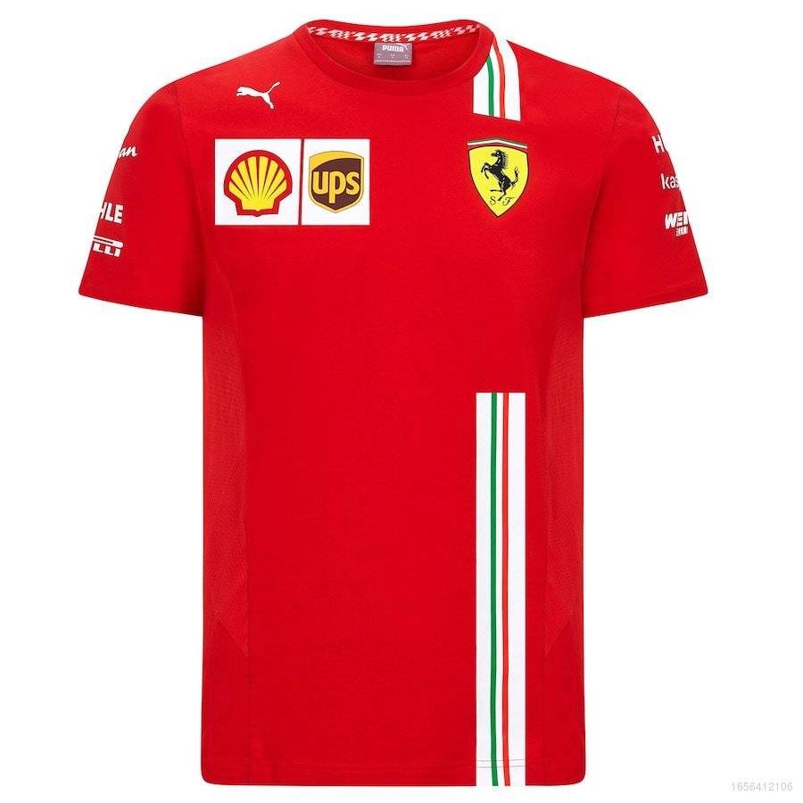 Áo Thun Thể Thao Tay Ngắn In Hình Xe Hơi HQ1 F1 Scuderia Ferrari 20/21 Size Lớn Cho Nam Và Nữ QH1