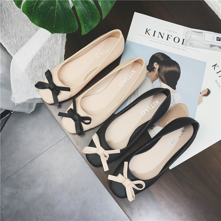 (HÀNG ORDER) Giày nhựa mềm kèm nơ | BigBuy360 - bigbuy360.vn