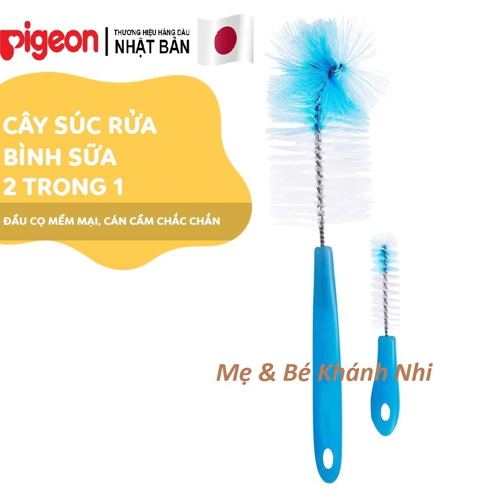 Cọ Rửa Bình Sữa Pigeon  FREESHIP  Cây Xúc Rửa Bình Sữa Pigeon Chính Hãng