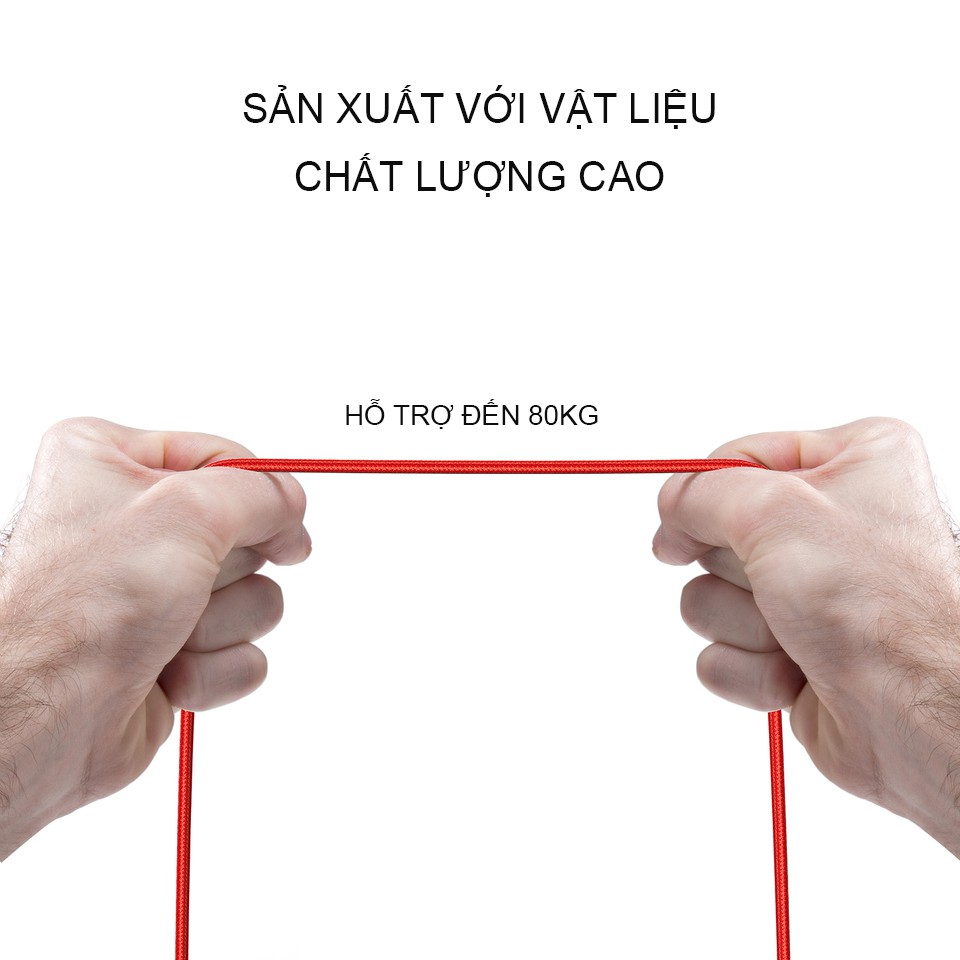 Cáp Sạc Nhanh Micro Bagi dài 1m MS100  bọc dù siêu bền, tiện dụng - Hãng Phân Phối Chính Hãng