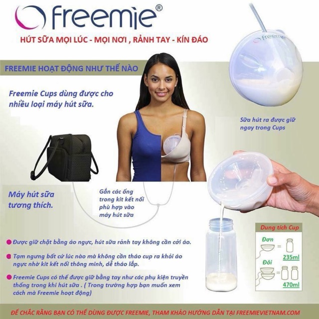 Cups hút sữa rảnh tay Freemie