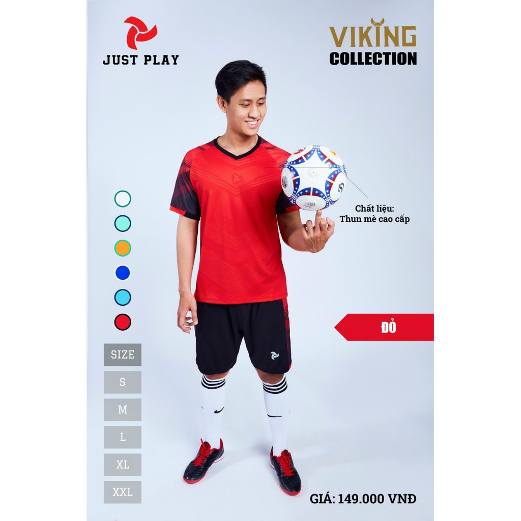 Bộ Đá Banh Không Logo ViKing Cao Cấp - Đồ Không Logo JustPlay