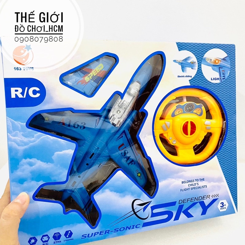 [TRỢ GIÁ-MẪU ĐẸP] Đồ chơi máy bay điều khiển từ xa có tín hiệu đèn sáng dành cho bé thích mô hình máy bay.
