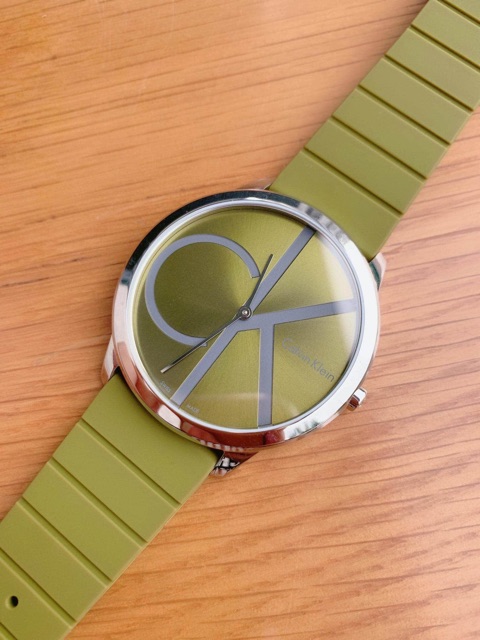 Đồng hồ nam C.K -  Minimal Green Dial Men's Watch Case 40mm - Máy Thuỵ Sỹ