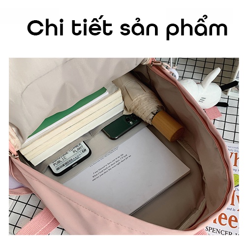 Balo Đi Học Nam Nữ Thời Trang Hàn Quốc Ulzzang HM Sueshine