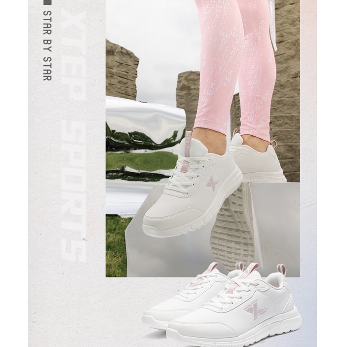 Giày thể thao XTEP siêu nhẹ co giãn thoáng khí chống trượt chân tiện dụng thời trang cao cấp cho nữ