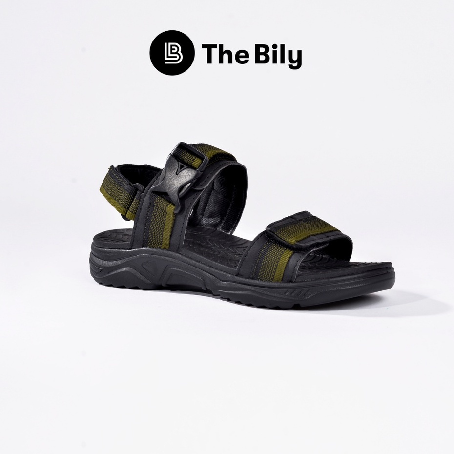 Giày Sandal Nam The Bily 03 Quai Ngang - Xanh Thổ Cẩm