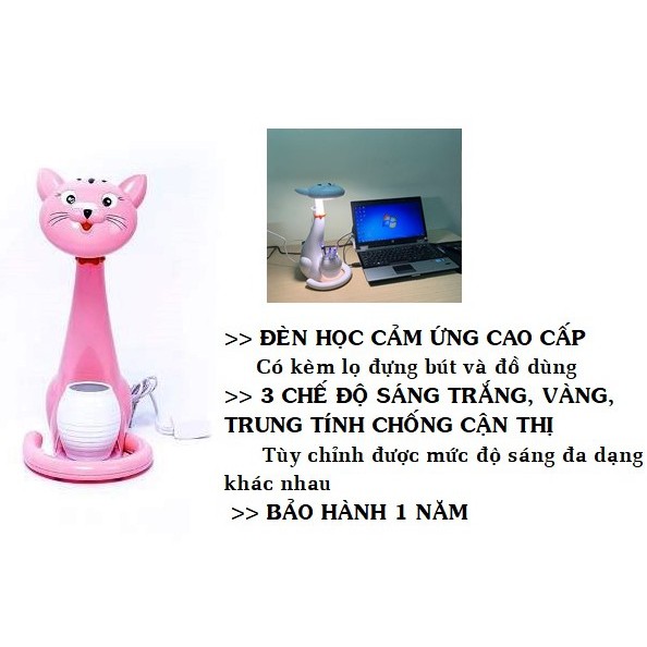 Đèn làm việc, đèn học cảm ứng chống cận 3 chế độ sáng chất lượng cao BL1606