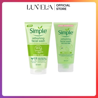 Sữa Rửa Mặt Simple Làm Sạch Sâu, Dịu Nhẹ Cấp Ẩm Cho Da Dầu Mụn, Da Khô, Da Nhạy Cảm 150ml RM06