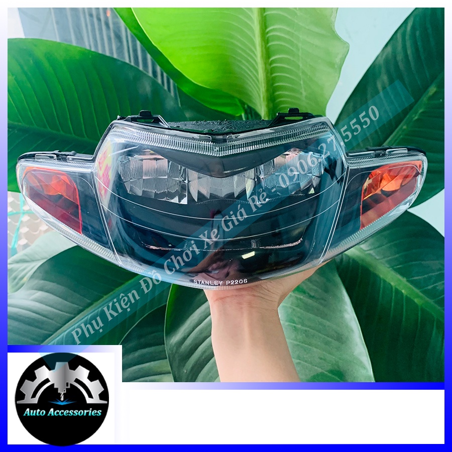 Đầu Đèn Chóa Led 2 tầng xe Wave ZX Wave Nhỏ Wave100. Tim màu trắng như hình