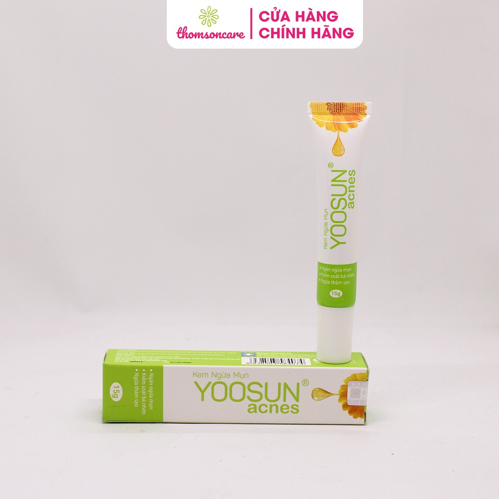 Kem ngăn ngừa mụn Yoosun Acnes - Tuýp 15g từ thảo dược, giúp da hết mụn, mờ sẹo, giảm thâm da