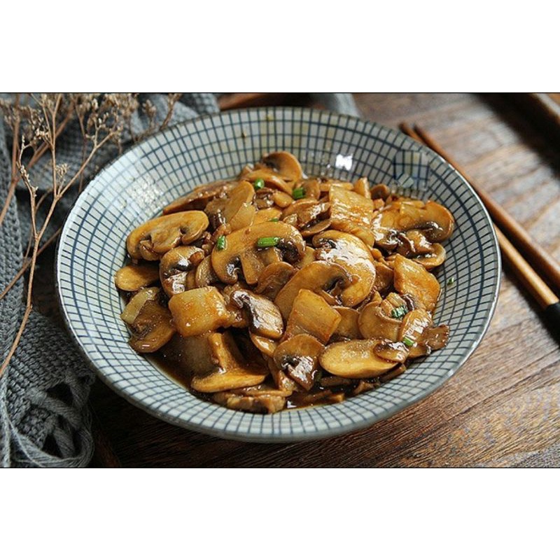 [Loại 1] HSD 2023 Nấm mỡ Mushrooms đóng hộp hiệu Gulong / nấm lon 400gr (lon sơn cao cấp)