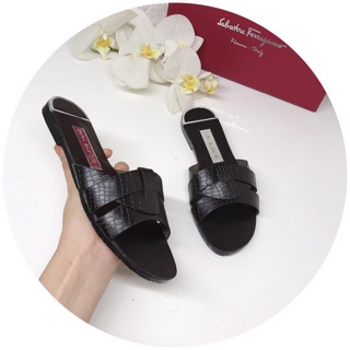 Dép lê zara vân rắn