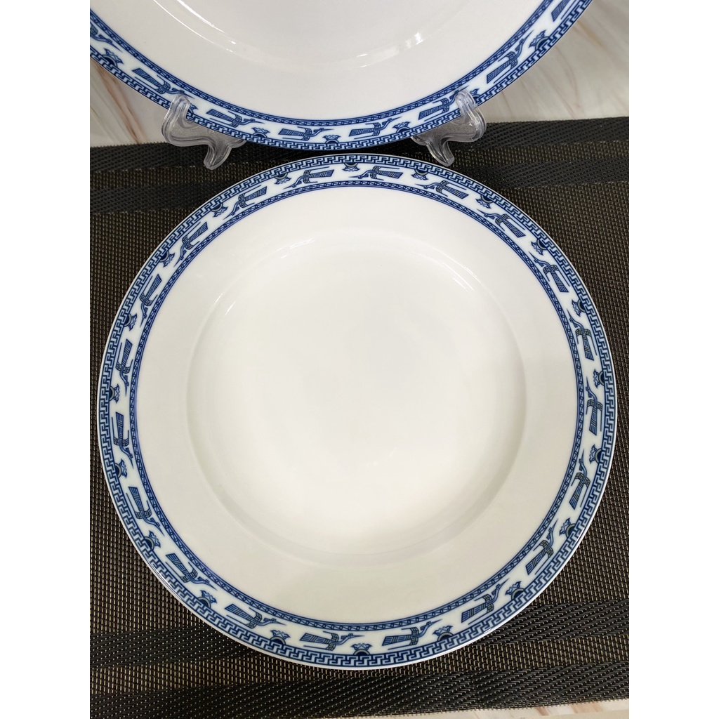 Đĩa Tròn Chim Hạc Cao Cấp Minh Long Chính Hãng, Dĩa Họa Tiết Chim Hạt Minh Long Loại 1