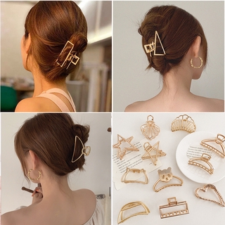 Kẹp Tóc Kim Loại Cỡ Lớn Phong Cách Hàn Quốc Xinh Xắn Cho Nữ