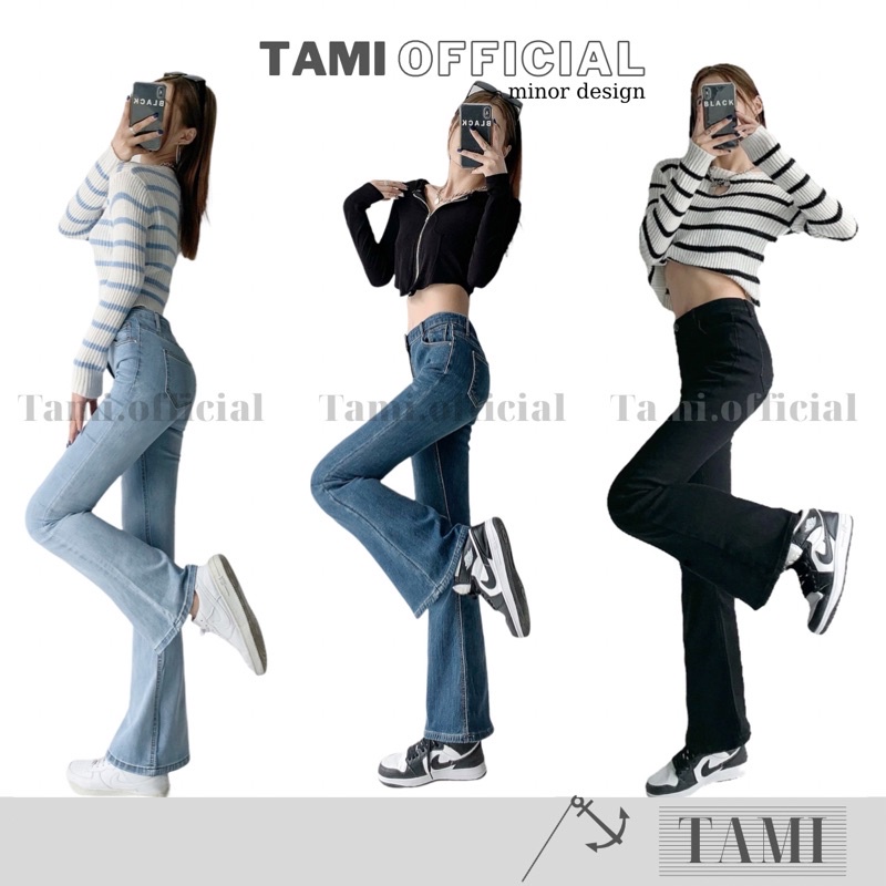 Quần Jeans ỐNG LOE CO DÃN Đáy Cao Siêu HÁCH DÁNG BÁN CHẠY TOP 1 DOANH SỐ [ Tami Official ]