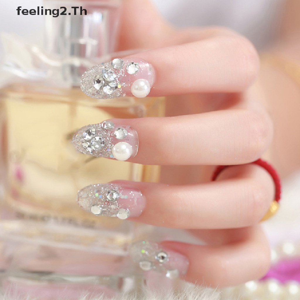 (Hàng Mới) Móng Tay Giả 24 3D Cho Đám Cưới