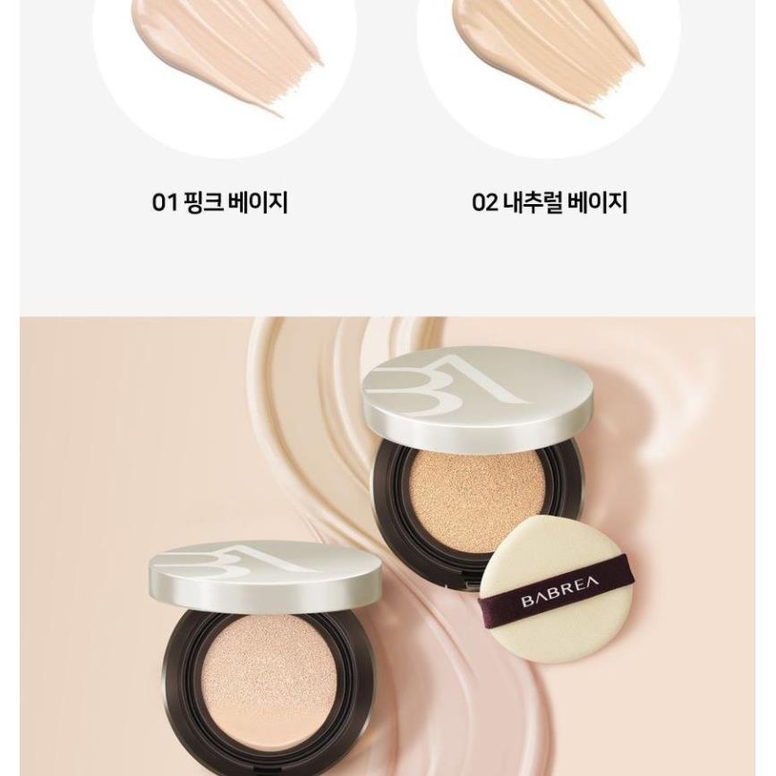 PHẤN NƯỚC BABREA TỰ NHIÊN TOÀN NĂNG (Kèm 01 lõi phụ) BABREA Natural Almighty Comfortable Cushion | BigBuy360 - bigbuy360.vn