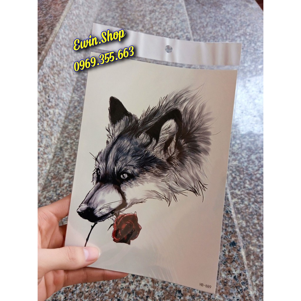 Hình xăm dán bắp 15x21cm
