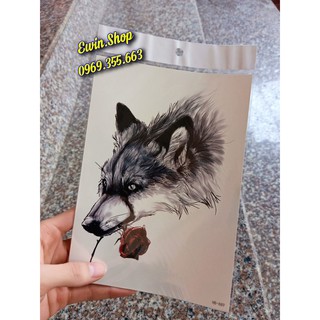 Hình xăm dán bắp 15x21cm