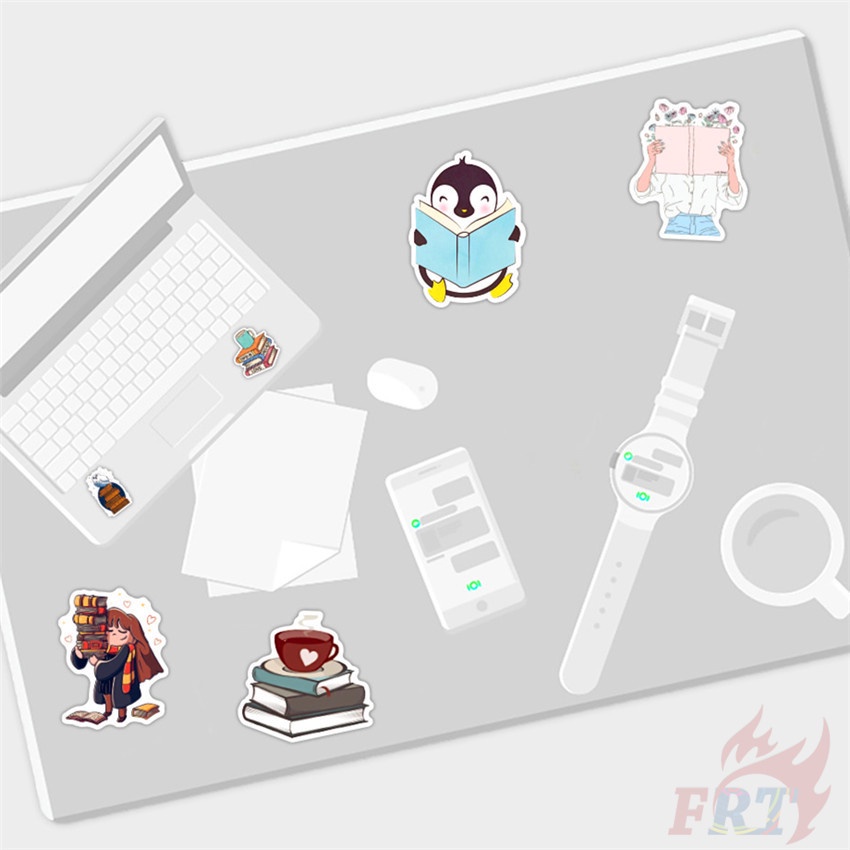 Bộ 100 Cái/Bộ ❉ Sticker Dán Trang Trí Sách Chữ I Love Reading Series A Let's Read Good ❉ Miếng Dán Trang Trí Đa Năng DIY Thời Trang