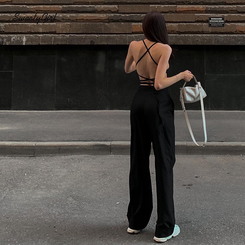 Áo Tank Top Cổ Chữ U Màu Đen Trơn Thời Trang 2022 Quyến Rũ Cho Nữ