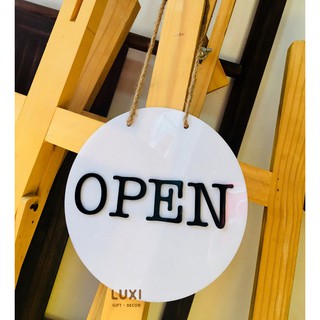 Bảng treo cửa 2 mặt Open – Close 05