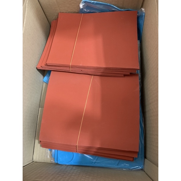 Miếng lót tách kính, ép kính cao su màu đỏ