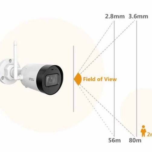 Camera Wifi IMOU Ngoài Trời, Camera có Màu ban đêm F22P, F22FP, F22FEP 2M 1080P Full HD Chính Hãng Dahua 24TH