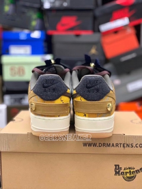 [GeekSneaker] 🔥 Giày Sneaker Nam Nữ Air Force 1 Travis Scott + Stock X | BigBuy360 - bigbuy360.vn