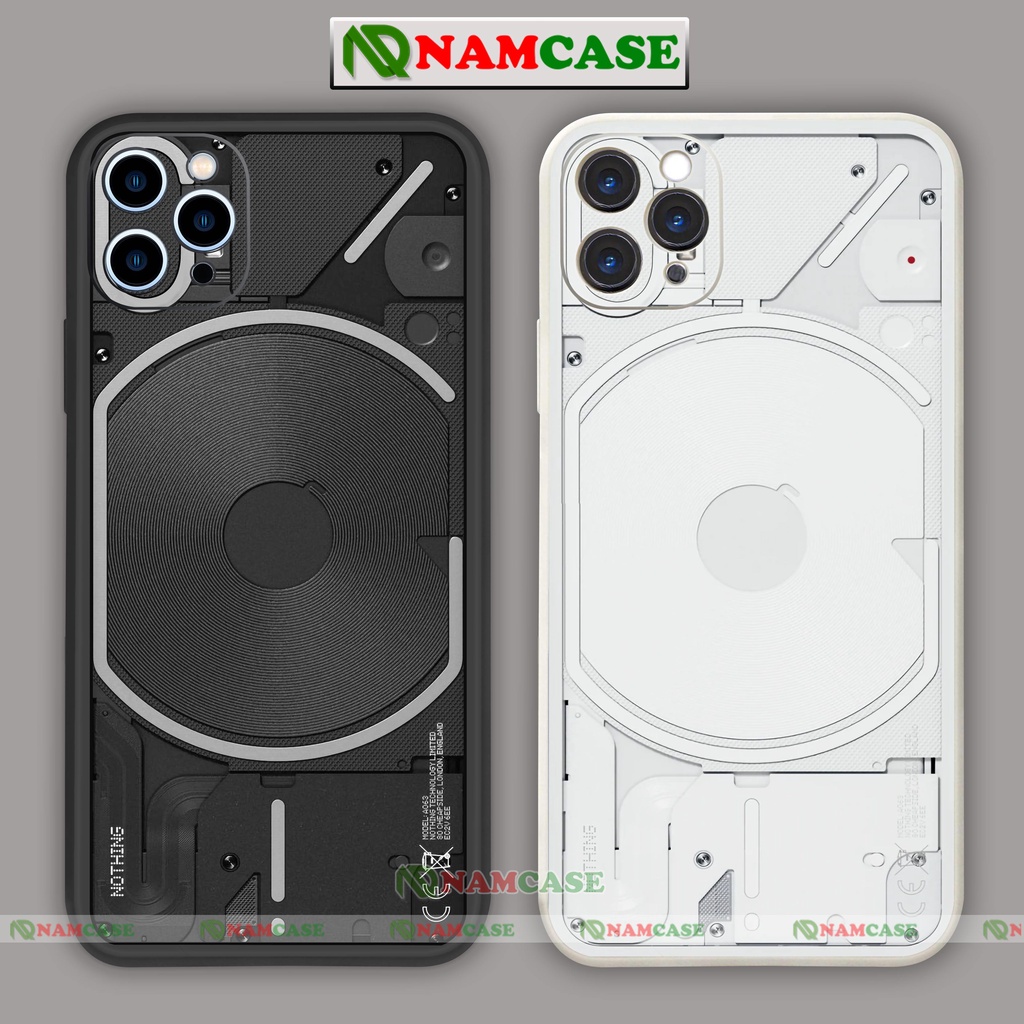 Ốp lưng điện thoại iPhone Lộ mạch nothing phone cạnh viền vuông silicon dẻo ip 6/6s/7/8/X/XS/XR/11/12/13/14 Pro Plus Max
