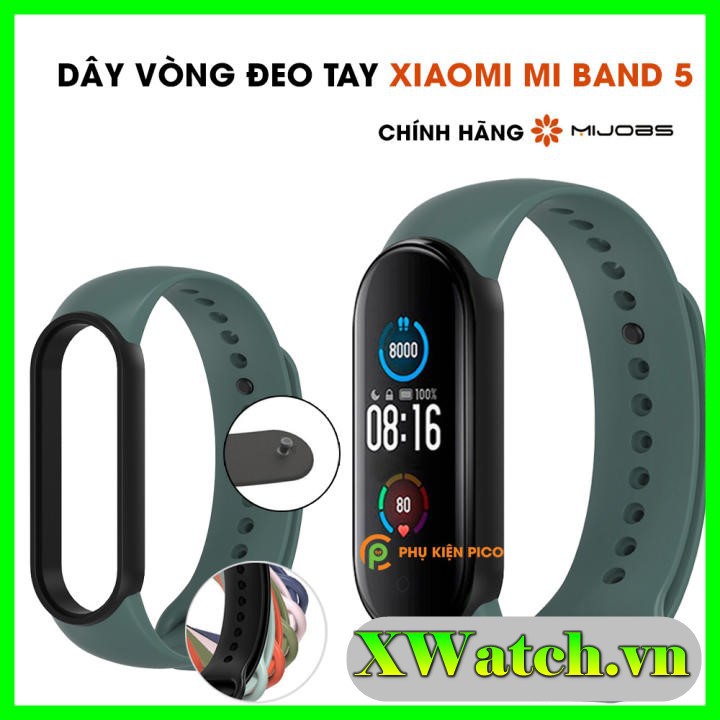 Dây đeo thay thế Miband 5 Mijobs - Dây đeo thay thế Xiaomi Mi Band 5