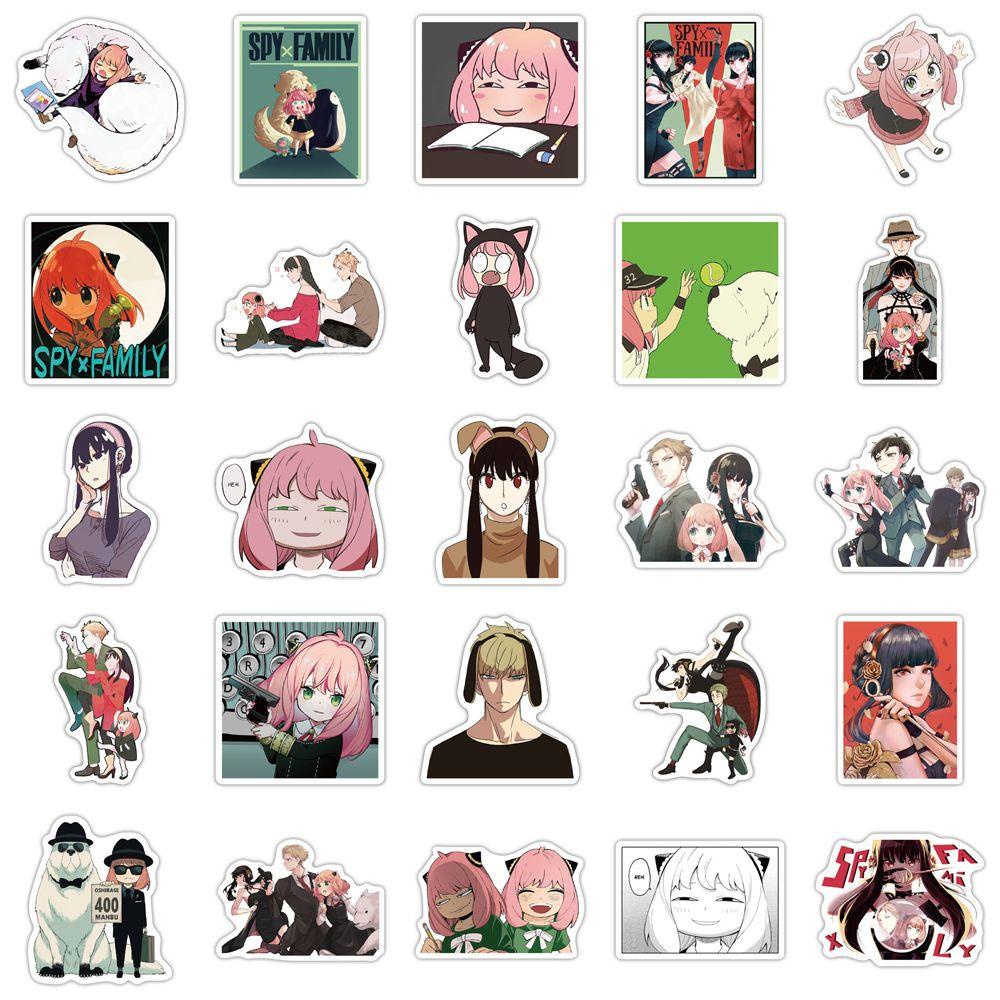 Nhãn Dán Trang Trí Hành Lý / Điện Thoại Tự Dính Chống Thấm Nước Họa Tiết Hoạt Hình Graffiti Sáng Tạo