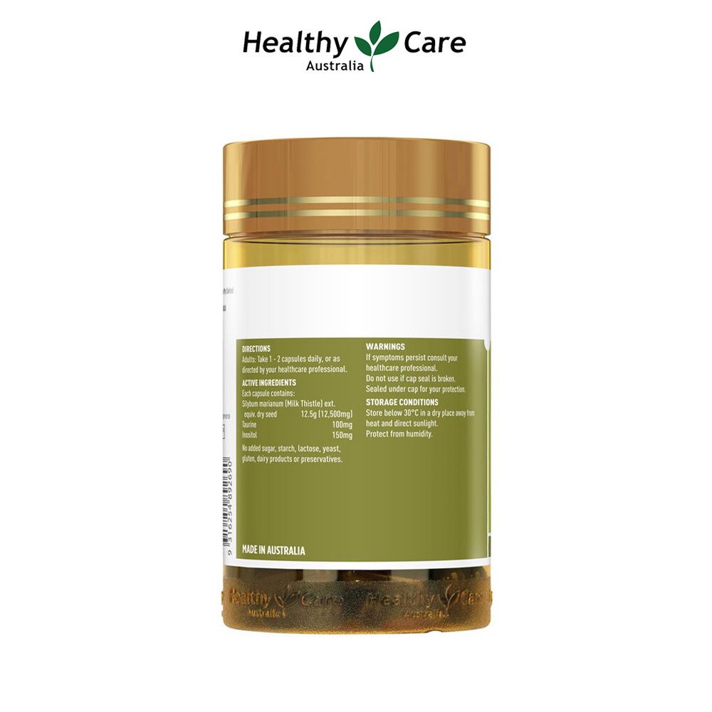 Combo 3 hộp Viên uống thải độc gan Healthy Care Liver Detox 100 viên